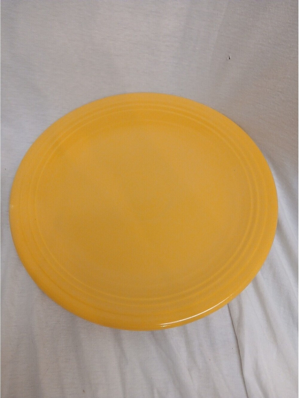 Vintage Homer Laughlin Fiesta Original Yellow 12" Chop Plate Round Platter
